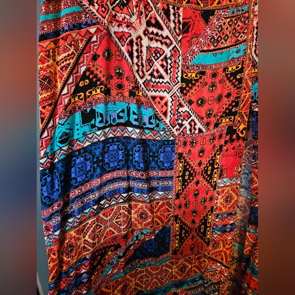🩷5/$25🩷 Forever21 Vibrant Island Maxi Skirt, Plus Size 2X - Picture 4 of 8